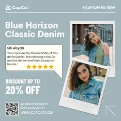 Fashion Review Denim Jacket Instagram Post