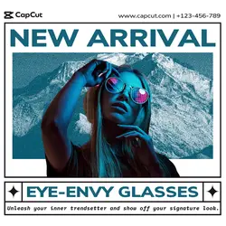 Fashion Glasses New Product Display Instagram post