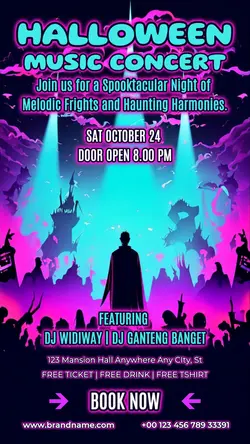 Halloween Music Concert Instagram Story