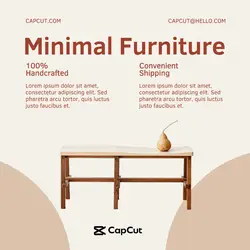 Furniture Wooden Concept - IG Post Template