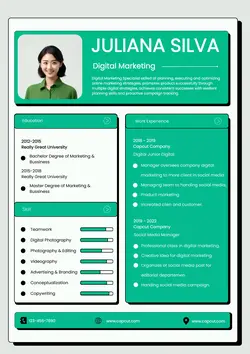 Business Resume Digital Marketing