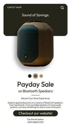 Electronic Speaker Sale Instagram Story