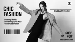 Fashion Product Display Facebook Monochromatic