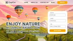 Nature Vacation Promotion Page