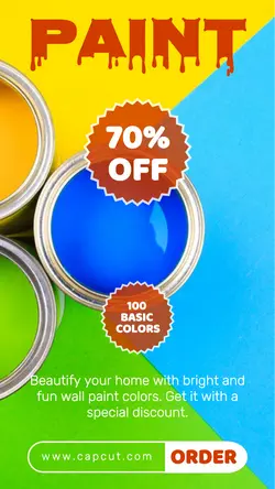 Household Accessories and Furniture Wall Paint Promotion Instagram Story