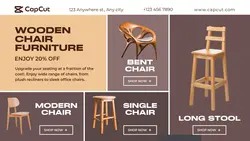 Wooden Chair Promotion Twitter Post