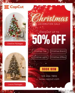 Christmas Decor Sale Promotion Instagram Portrait