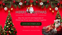 Merry Christmas Party Twitter Post