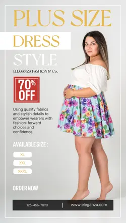 Plus Size Clothing Sale Tiktok Post 