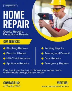 Home Repair Service Instagram Portrait