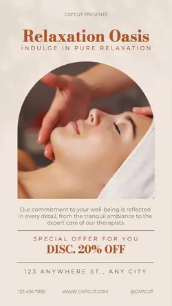 Spa Promotion Display Minimalist