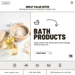 Beauty Bath products Branding Minimalist