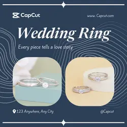Fashion Industry - Jewelry - IG Post - Wedding Ring Blue