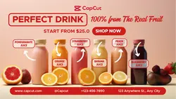 Juice Promotion Twitter Post