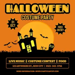 Halloween Costume Party Instagram Post