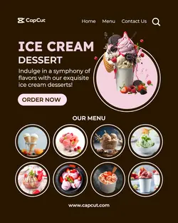 Dessert Food Menu Web