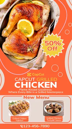 Grilled Chicken Promotion Instagram Story