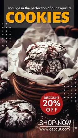 Cookies with sugar instagram story