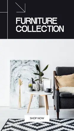 Furniture Collection Instagram Story Black Minimalist