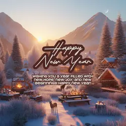 Happy New Year Greetings Linkedin Post