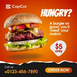 Burger for Sale - Instagram Post