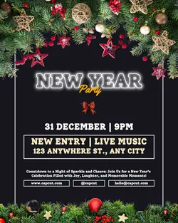 New Year's Day Party Instagram Portrait