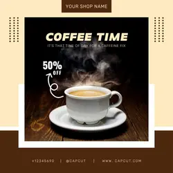 Coffee Time Promotion Instagram Post