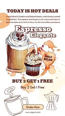 Cafe Hot Deals Instagram Story
