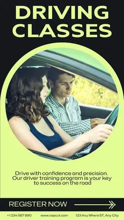 Car Driver Training Industry Instagram Story