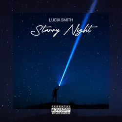 Album cover starry night simple blue