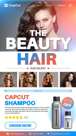 Product Display Shampoo Beauty Hair Promo Tiktok