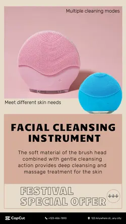 Beauty & Personal care Sales promotion Facial cleansing instrument Redesign