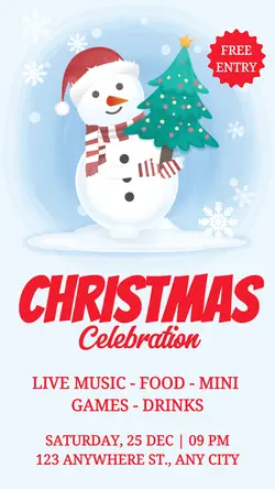 Christmas Celebration Invitation Instagram Story