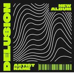 Non-marketing album cover green light & black