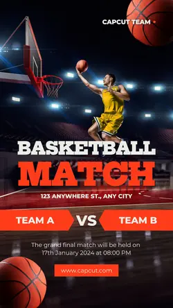 Basketball Match Instagram Story