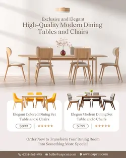 Furniture Dining Tables and Chairs Instagram  
