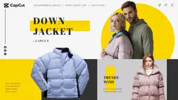 Clothing&Down jacket Display Minimalist