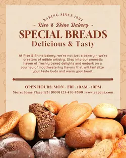 bakery promotion instagram post