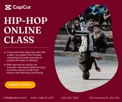  Education& HIP-HOP Online Classes Minimalist  