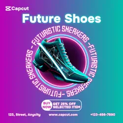 Futuristic Sneakers Sale Promo Instagram Post