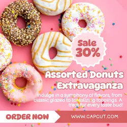 Food Assorted Donuts Promotion Instagram Post