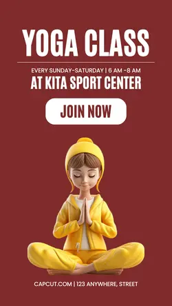Yoga Class Display Instagram Story