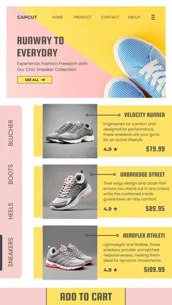 4 Multi-product Image Shoes Minimalist for Instagram Story