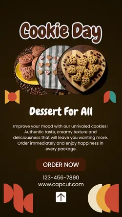 Cookie Day Dessert For All Instagram Story