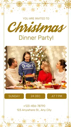 Christmas Party Invitation Instagram Story