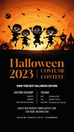 Halloween Costume Contest Instagram Story