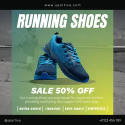 Fashion Running Shoes Promotion Instagram Post