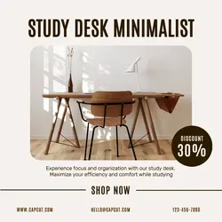 Study Desk Promotion Instagram Post