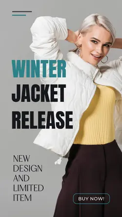 Winter Jacket Release Instagram Story