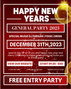 Free New Years Party Story FB